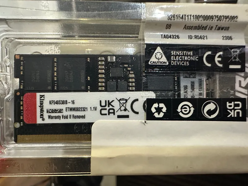 Kingston FURY Impact DDR5 4800MT/s SODIMM — 16GB для ноутбуков — фото 3