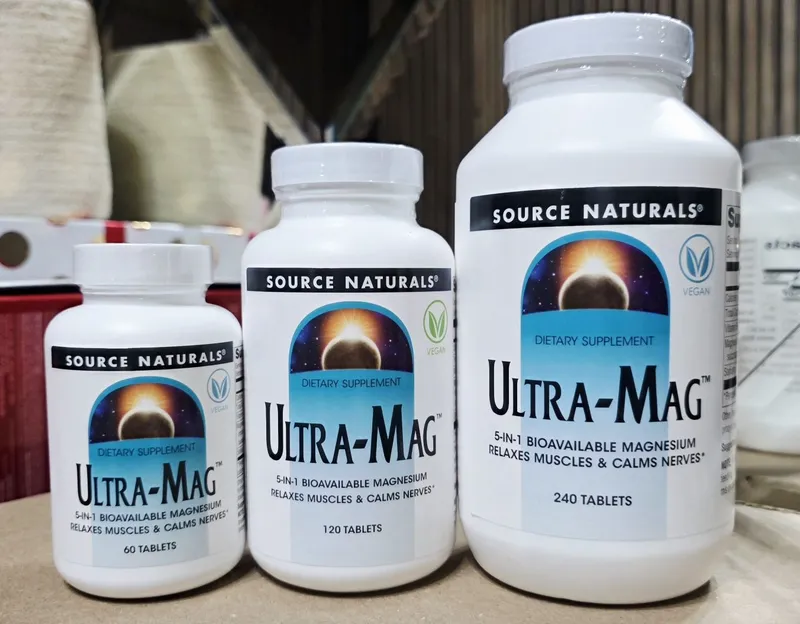 ДОСТАВКИ НЕТ Source Naturals Ultra Mag 60 , 120, 240шт цены в описании