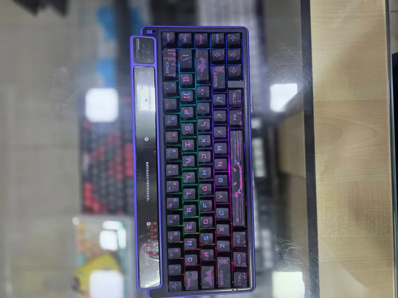 Клавиатура-Leobog-K81 Smart Screen Purple — фото 1