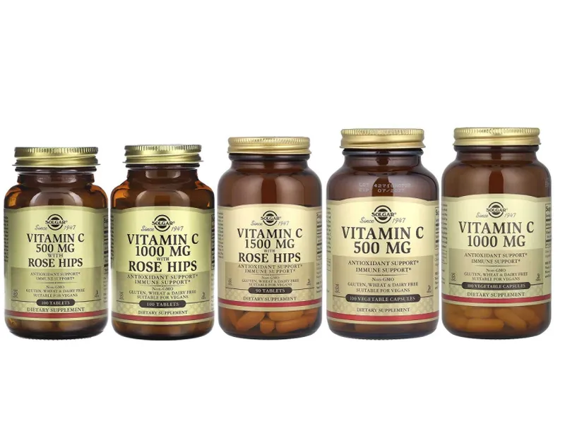 Solgar витамин C Vitamin C with Rose Hips