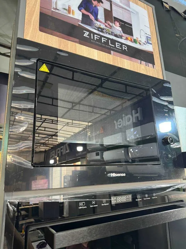 Встраиваемая микроволновая печь Hisense HB25MOBX7 25 л +гриль — фото 4