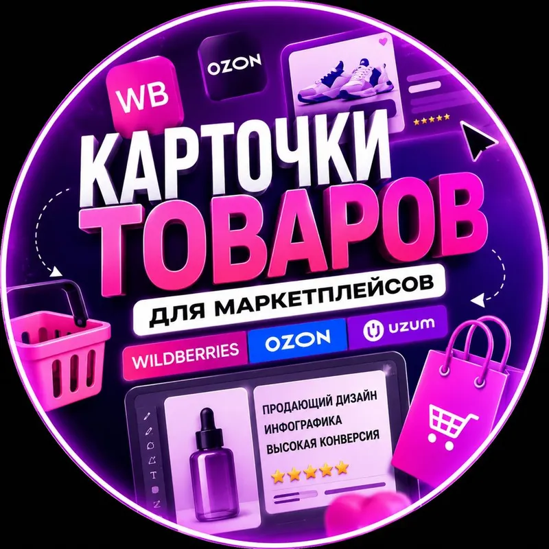 Карточки товаров | Инфографика | WB • Ozon • Uzum