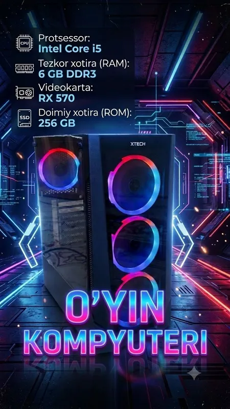 Oyin uchun kampyuter (Gaming PC)
