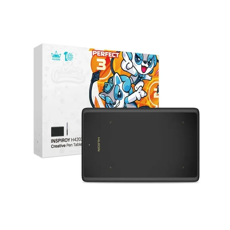 Huion h420x СКИДКА Графический Планшет/размер планшета на 2 фотографии