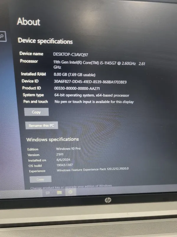 HP Core i5 11-avlod 8GB 256GB SSD tez va ideal — фото 3 HP Core i5 11-avlod 8GB 256GB SSD tez va ideal — фото 3