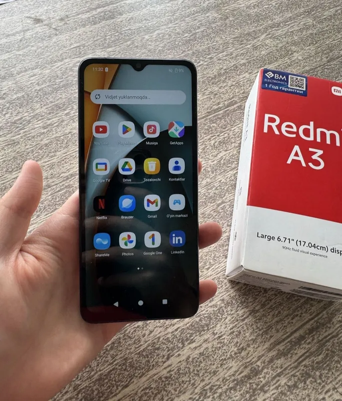 Redmi A3 sotiladi. Rangi: Midnight Black 6/128gb — фото 1