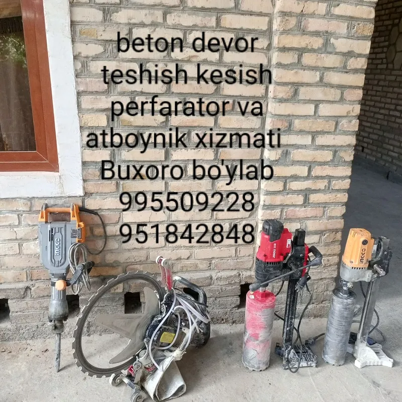 Beton devor teshish xizmati — фото 2