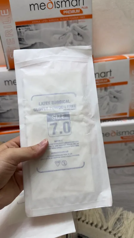 Стерильные перчатки Medismart Premium Plus 4