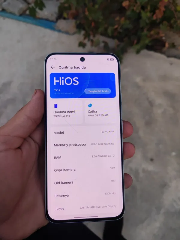 Tecno 40 pro 8+8/256 4