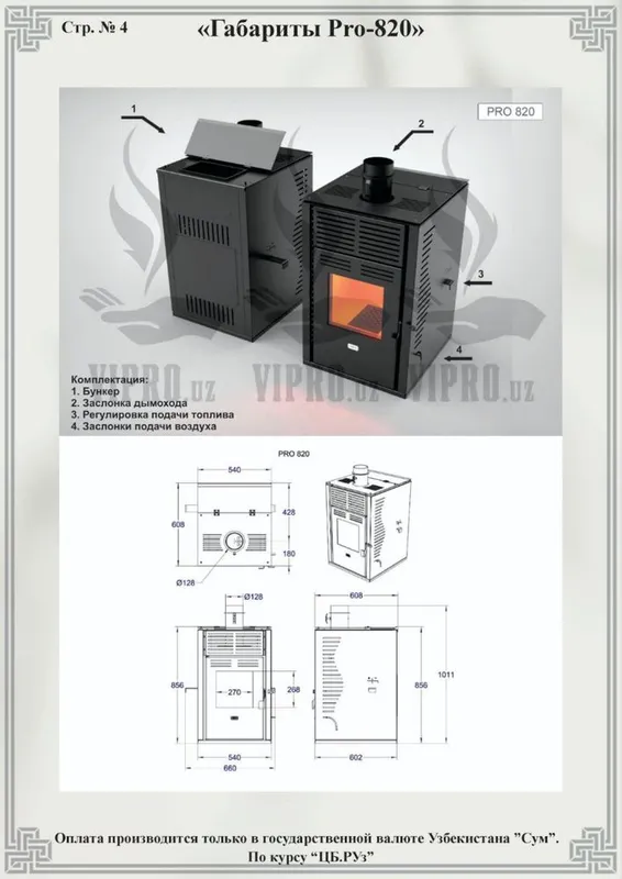 Поллетная печь pro-810 от Производителя по оптовой цене — фото 4