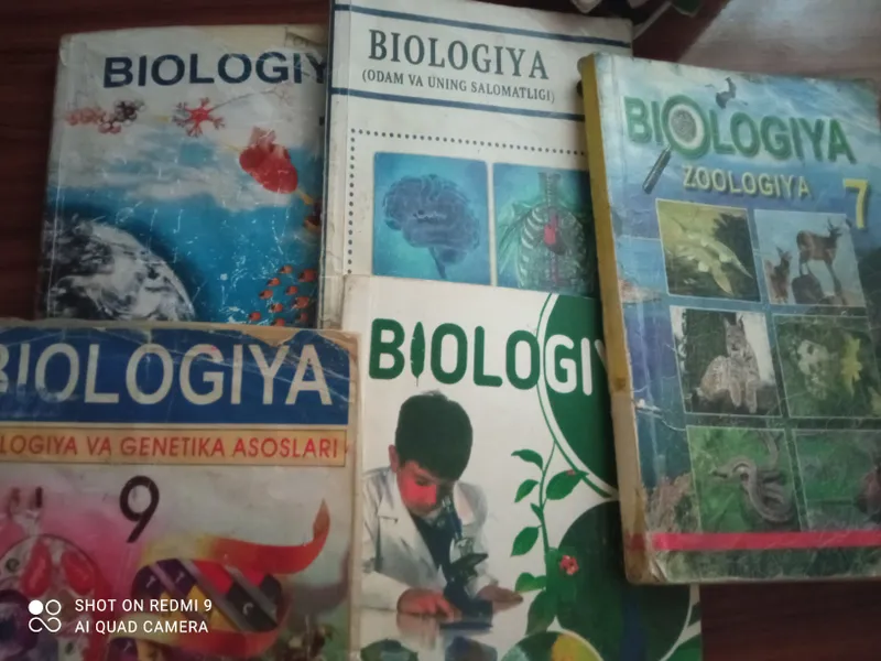 biologiya darslik kitoblari abituriyentlar uchun