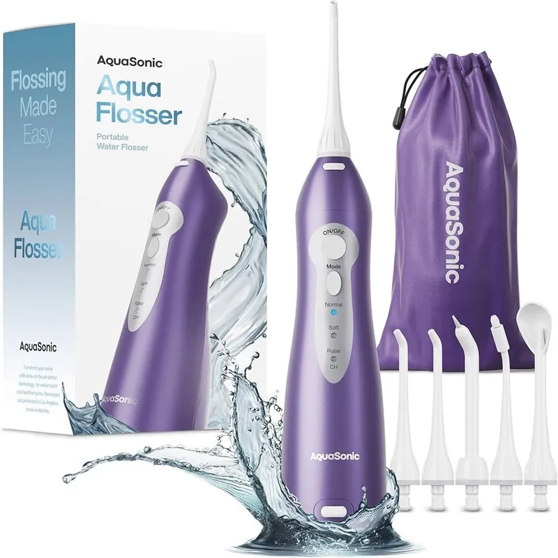 Irrigator AquaSonic Aqua Flosser – Cordless Portable Water Flosser