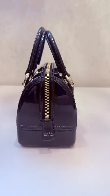 Furla Candy Bag Mini в красивом темно-синем цвете. — фото 1