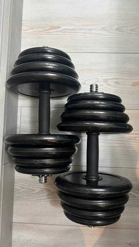 Продам гантели разборные каждая по 15 кг
