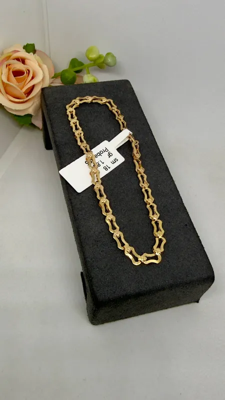 Braslet 585 proba qizil tilla dlina 18 sm