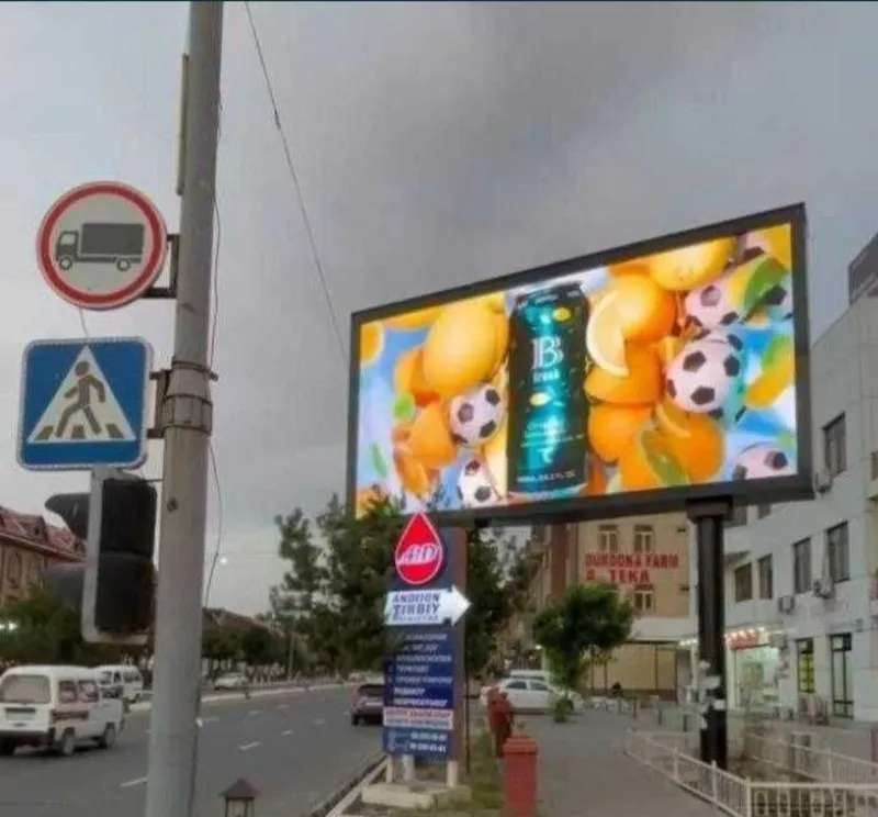 Led ekranda reklam Farĝona/Реклама на лед экранах /Маниторда реклама. — фото 1