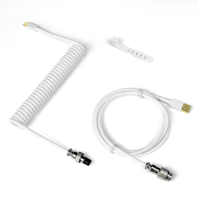 Coiled Aviator Cable (витой USB-кабель с aviator-коннектором) — фото 3