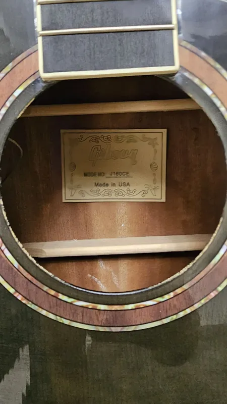 Электроакустическая гитара Gibson J160CE (Копия / Под ремонт) 2 Электроакустическая гитара Gibson J160CE (Копия / Под ремонт) 2