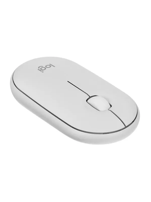 Мышь Logitech Pebble Mouse 2 M350s, беспроводная, оптический светодиод, для правой и левой руки, белый — фото 4 Мышь Logitech Pebble Mouse 2 M350s, беспроводная, оптический светодиод, для правой и левой руки, белый — фото 4