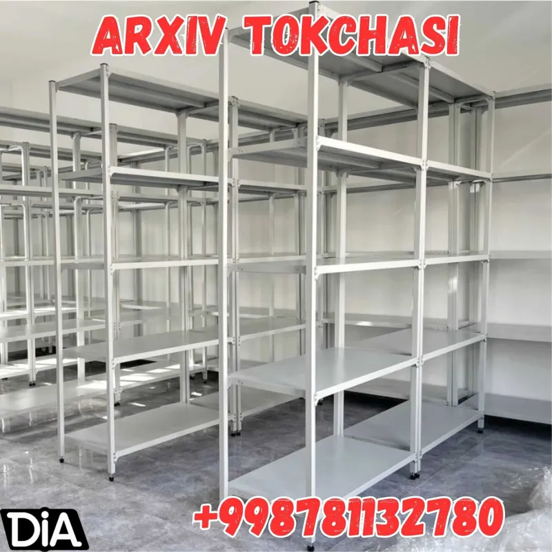 Stellaj arxiv uchun, metall tokcha, ombor uchun polka