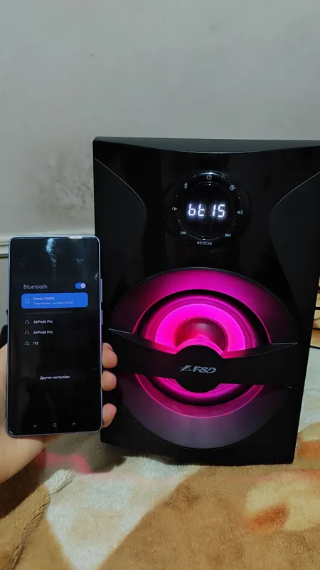 Колонка F&D F380X — отличное состояние! Bluetooth, мощный звук 1 Колонка F&D F380X — отличное состояние! Bluetooth, мощный звук 1