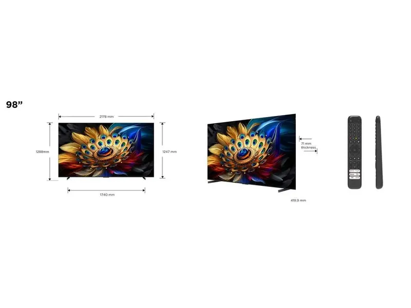 98" Телевизор TCL 98C655 4K UHD Google TV Smart (2024) — фото 4