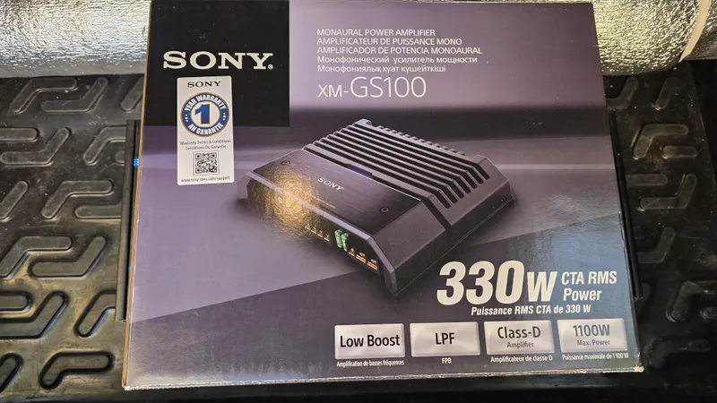 Продам моноусилитель SONY XM-GS100 4 Продам моноусилитель SONY XM-GS100 4
