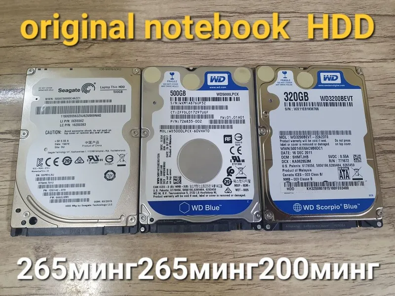 Компютер ва ноутбук учун оригинал HDD, 100% ишлайди,нархи расмда ёзилг — фото 3