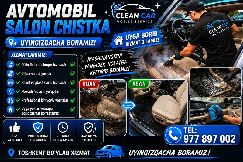 Avtomobil salon Chistka xizmati.