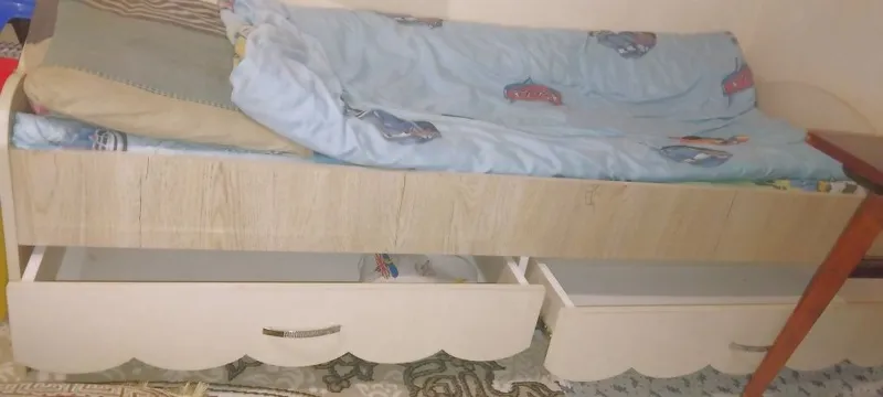 Детская кровать для детей дошкольного возраста — фото 1