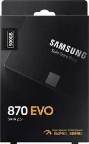 500 ГБ 2.5" SATA накопитель Samsung 870 EVO 500 ГБ 2.5" SATA накопитель Samsung 870 EVO