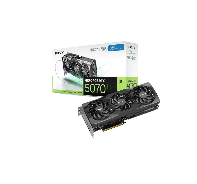 ' Видеокарта PNY RTX 5070 Ti OC Triple Fan 16GB 1