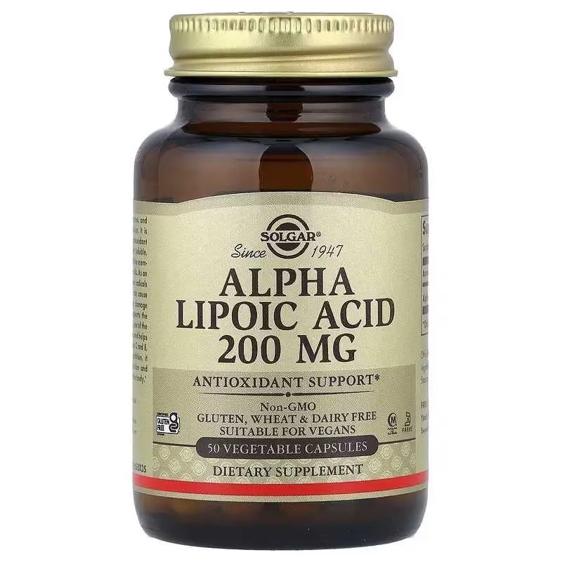 Solgar Alpha Lipoic Acid Alfa-lipoik kislota alfa lipovoy kislota 1 Solgar Alpha Lipoic Acid Alfa-lipoik kislota alfa lipovoy kislota 1