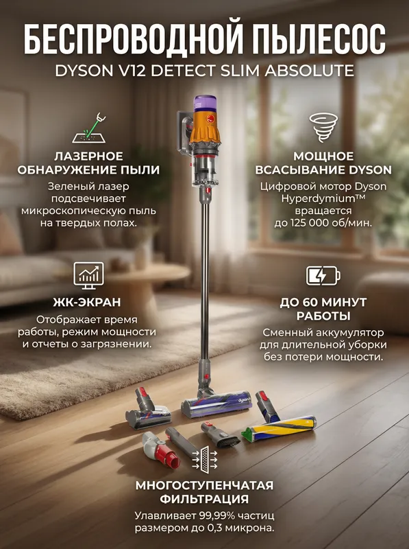 Dyson V12 Detekt Slim Absolute