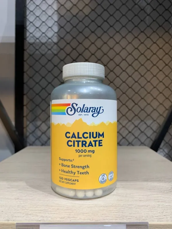 Solaray Calcium Citrate 1000 mg 120 Vegcaps