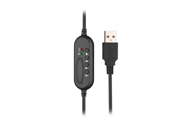 Гарнитура ПК стерео Over-ear 2E CH13 USB, omni-mic, 2м, черный 6 Гарнитура ПК стерео Over-ear 2E CH13 USB, omni-mic, 2м, черный 6