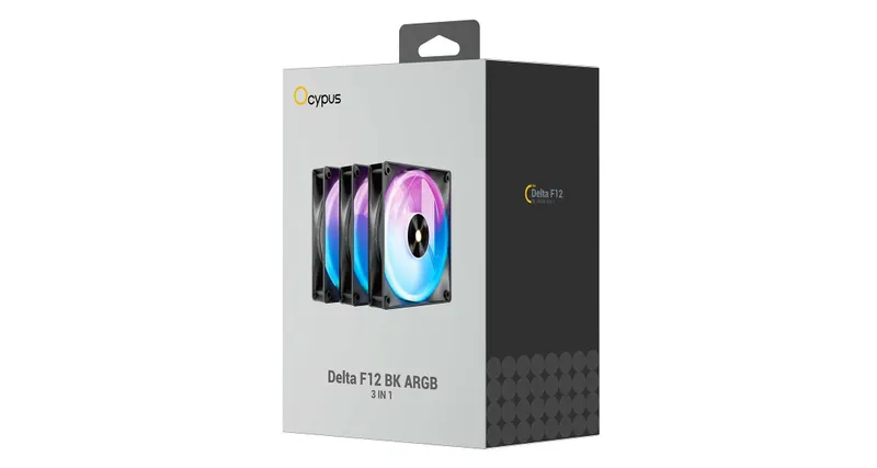 \ Вентиляторы для корпуса Ocypus Delta F12 BK ARGB 3IN1 2