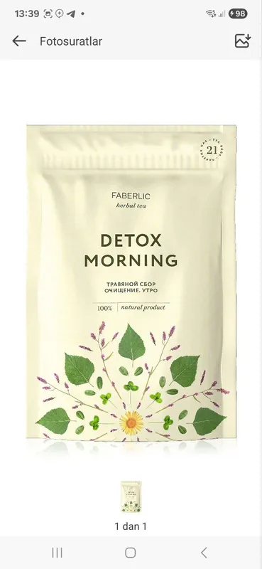 Detox choylar (kunduzgi va kechkisi)