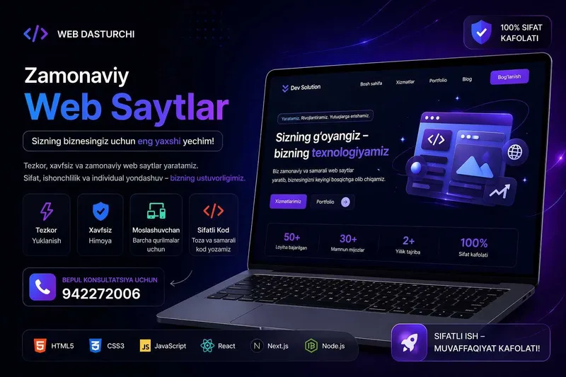 Web-sayt | Веб-сайт | Mobil ilova | Bonus > Hosting va Domen 1