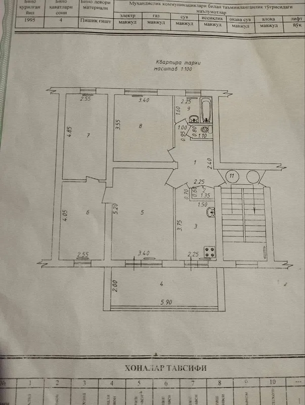 4-комнатная квартира, 85 м², Яшнабад 1 4-комнатная квартира, 85 м², Яшнабад 1