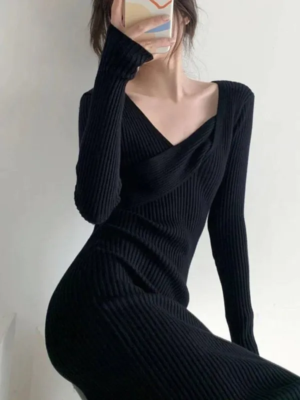 Черное платье для девушек,с бренда SU.MODA