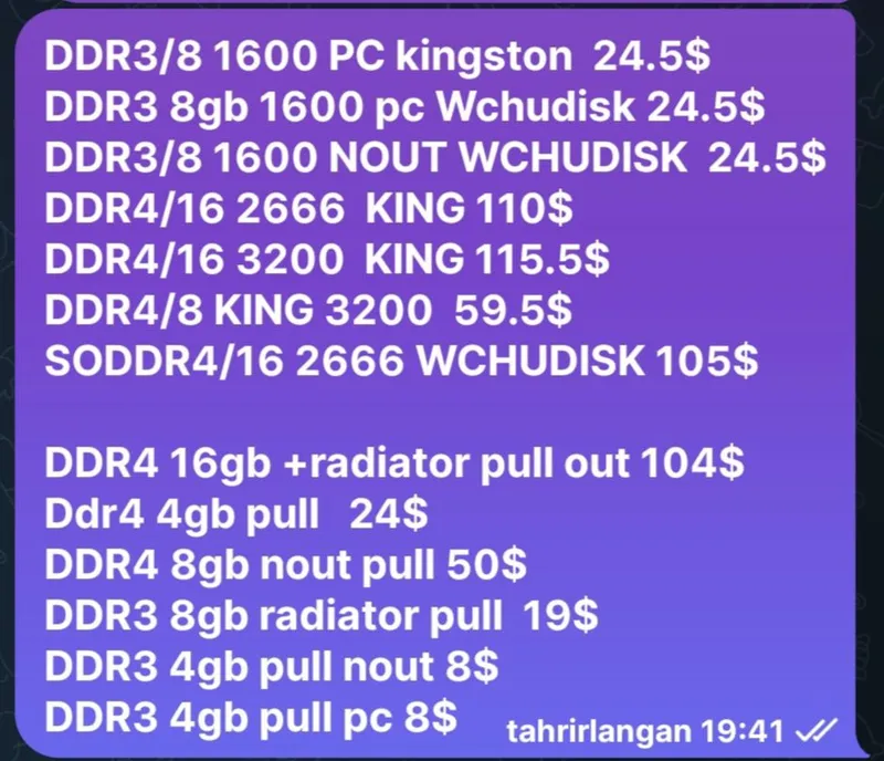 RAM DDR3,4,5 .SSD.Sata — фото 3