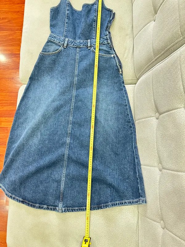 Сарафан джинсовый ZARA — фото 3
