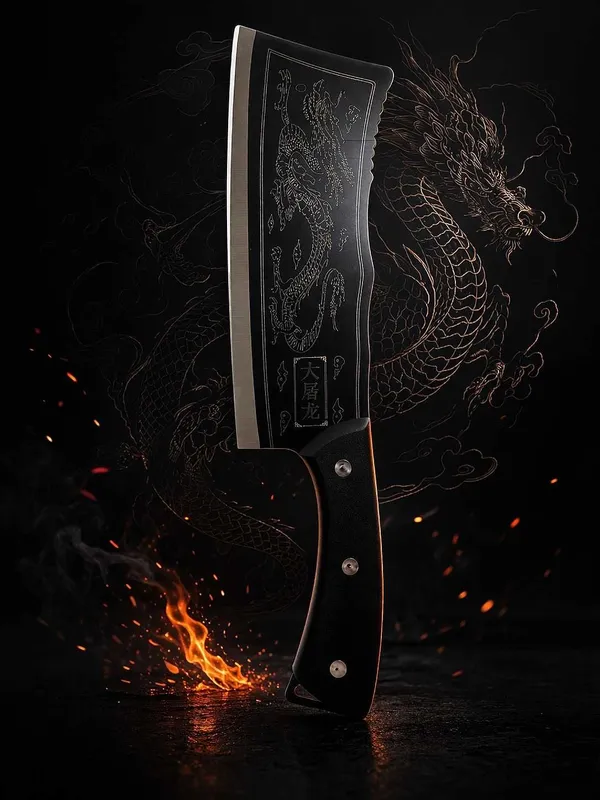 Тесак шеф-нож Black Dragon. Тесак шеф-нож Black Dragon.