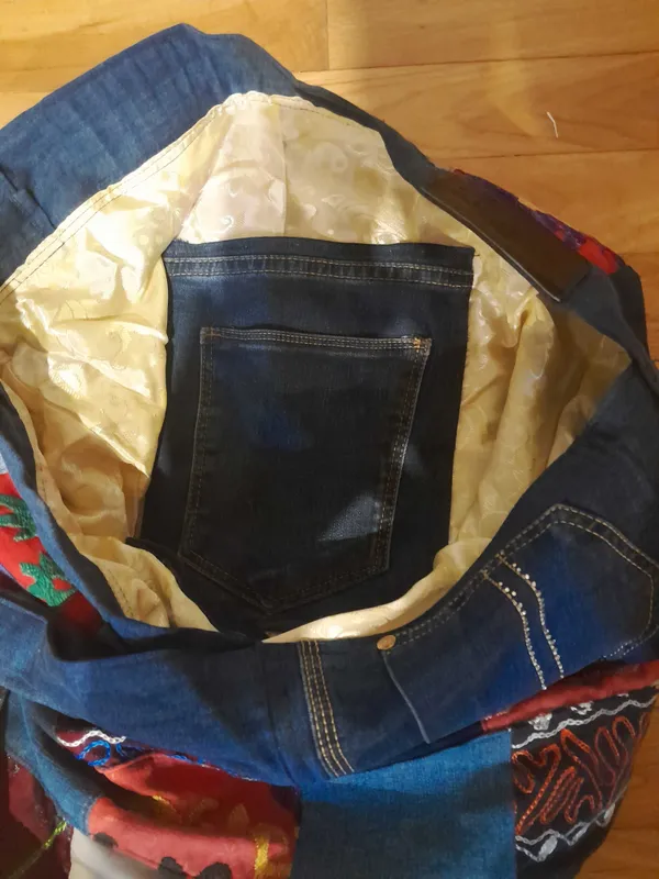 Сумка мешок объемная handmade — фото 4