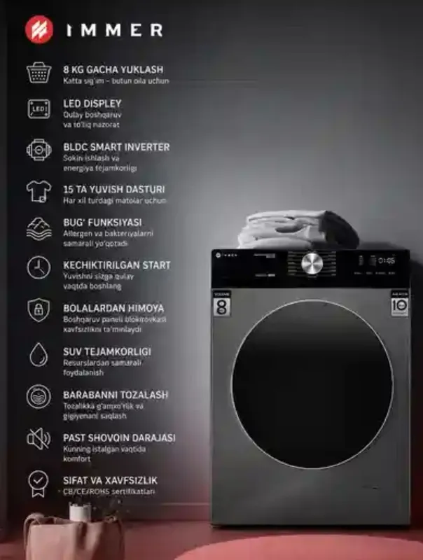 Стиральная машина IMMER T8 1