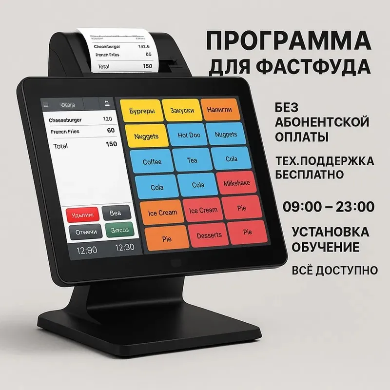 Programma Fastfood Jowi Keper iiko Okko Alisa Жови Постер Kassa