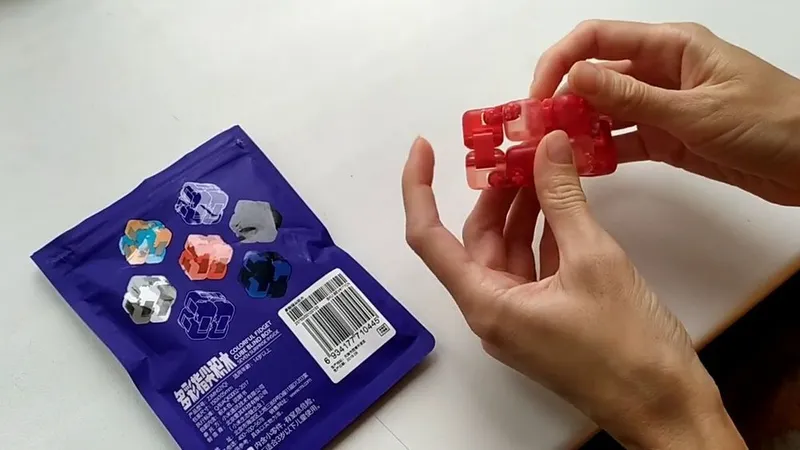 Xiaomi Fidget Cube Blind Box konstruktor kubiklari, Mi Rubik kubigi 2 Xiaomi Fidget Cube Blind Box konstruktor kubiklari, Mi Rubik kubigi 2
