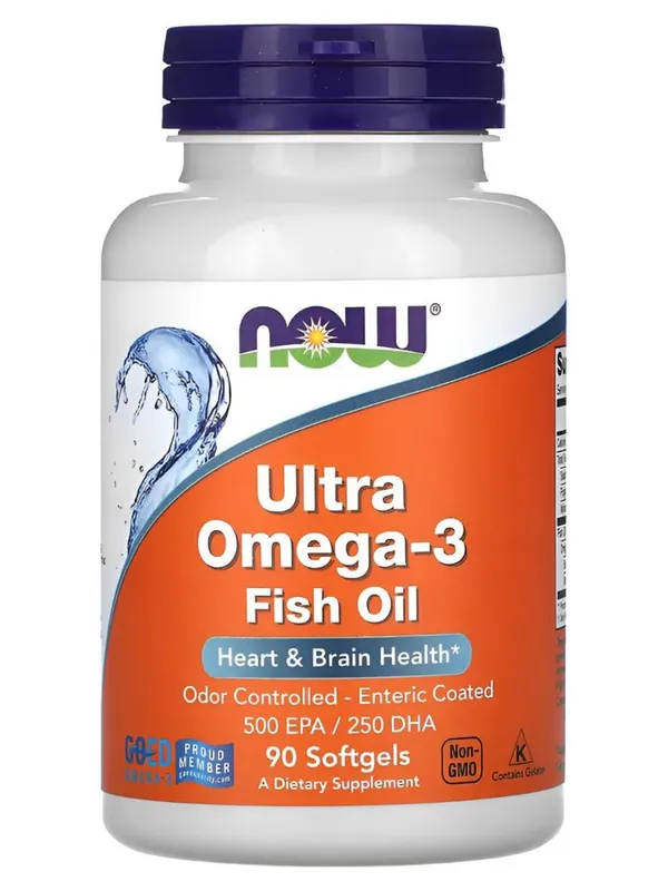 Ultra omega-3 Ультра омега 3 Рыбий жир, Now foods