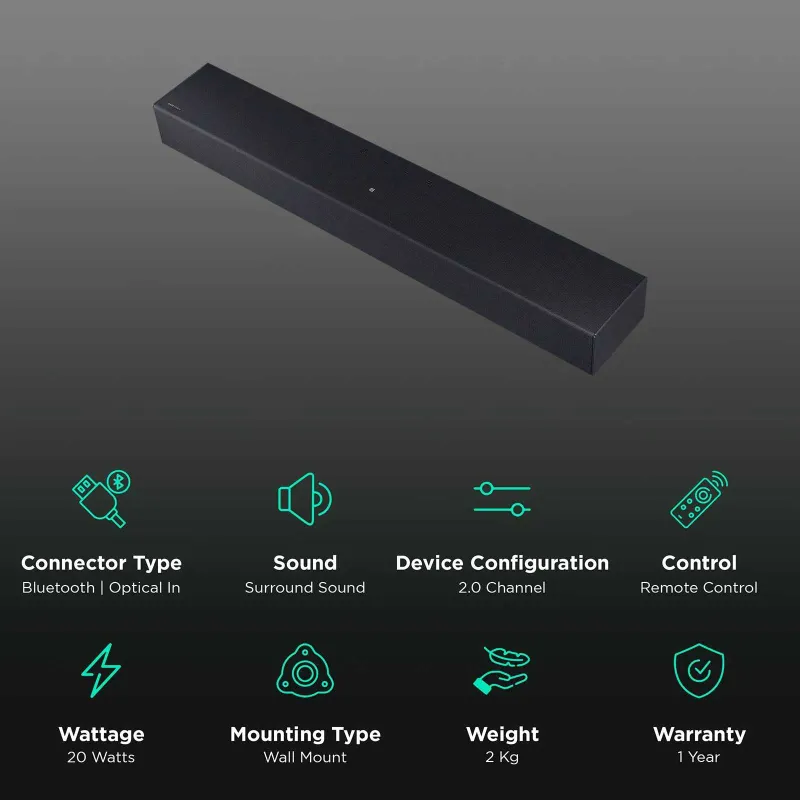 Samsung Soundbar Саундбар серии Essential B HW-C400 чёрный — фото 5